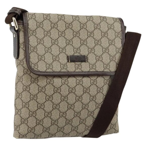 GUCCI GG Supreme Shoulder Bag PVC Leather Beige 223666 Auth ep11388 - Picture 2 of 16